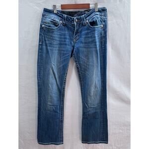 Miss Me Jeans Womens Bootcut Jeans with Embellished  Embroidered Back Pockets 30